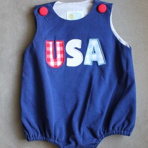 The Posh Closet Forth of July/USA boys bubble 3M